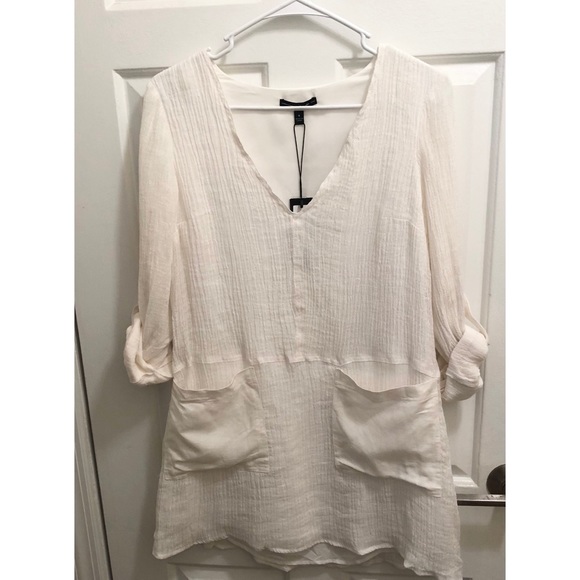 White Linen Beach Dress - Picture 3 of 4